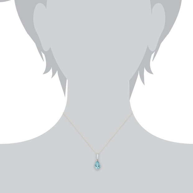 Classic Aquamarine Pendant Image 3