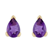 Classic Amethyst Stud Earrings Image 1