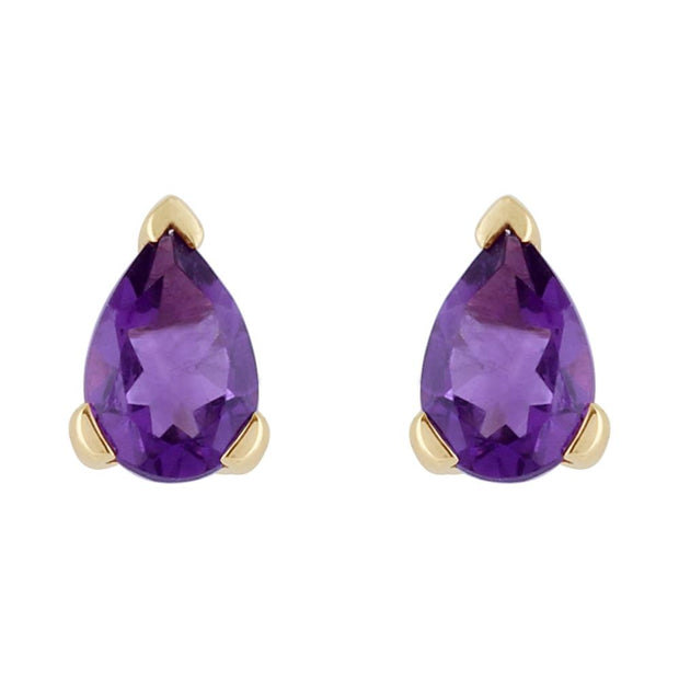 Classic Amethyst Stud Earrings Image 1