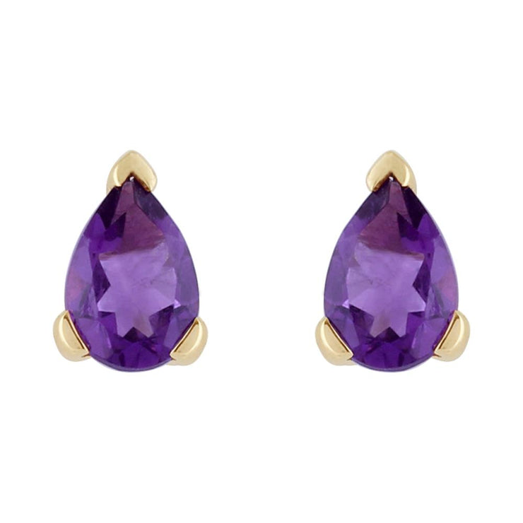 Classic Amethyst Stud Earrings Image 1