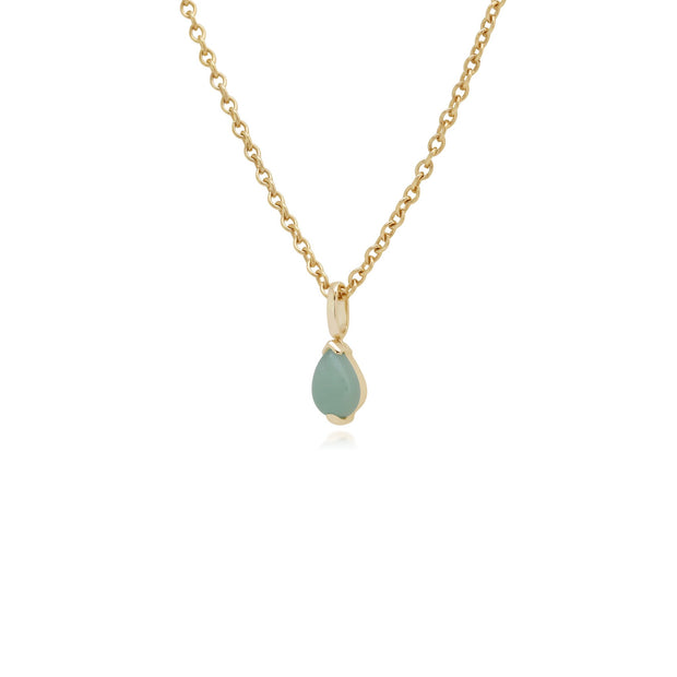 Classic Pear Green Jade Pendant Image 2