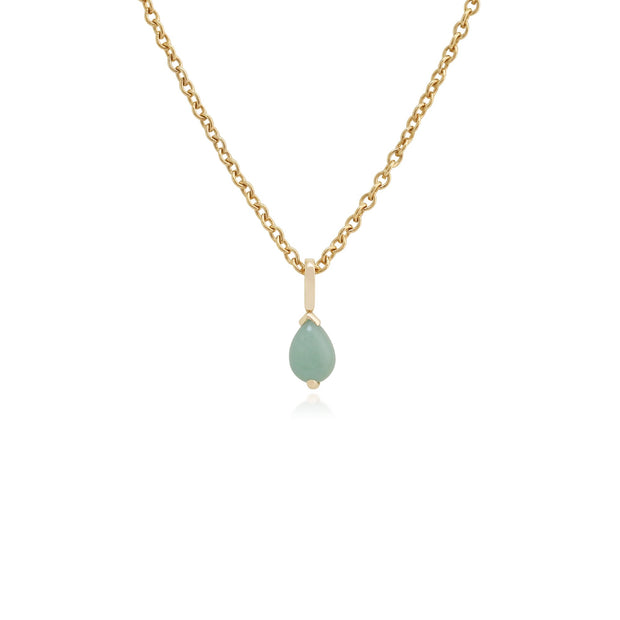 Classic Pear Green Jade Pendant Image 1
