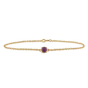 Classic Amethyst Checkerboard Bracelet Image 1