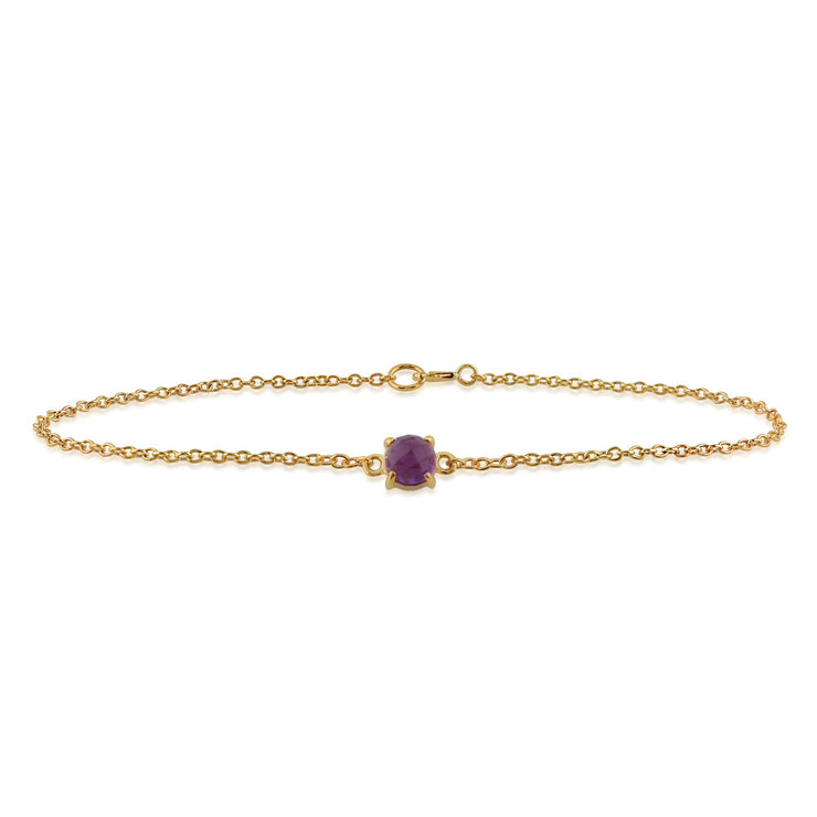 Classic Amethyst Checkerboard Bracelet Image 1