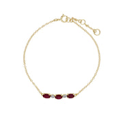 Classic Ruby and Diamond Bracelet Image 2
