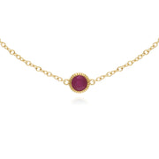Classic Milgrain Single Ruby Bracelet Image 1