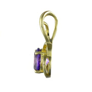 Classic Amethyst & Diamond Stud Earrings & Pendant Set Image 7
