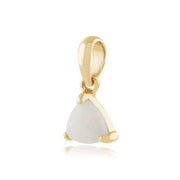 Classic Triangle Opal Stud Earrings & Pendant Set Image 5