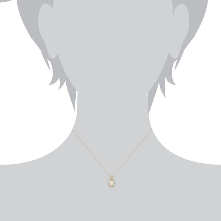 Classic Oval Opal Single Stone Bezel Drop Earrings & Pendant Set Image 6