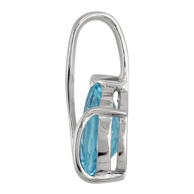 Classic Blue Topaz Pendant Image 3