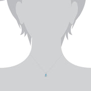 Classic Blue Topaz Pendant Image 4