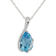 Classic Blue Topaz Pendant Image 1