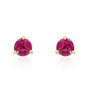 Classic Ruby Stud Earrings & Pendant Set Image 4
