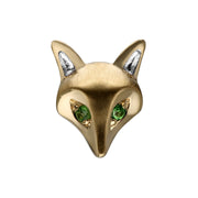 Gardenia Tsavorite Fox Pin